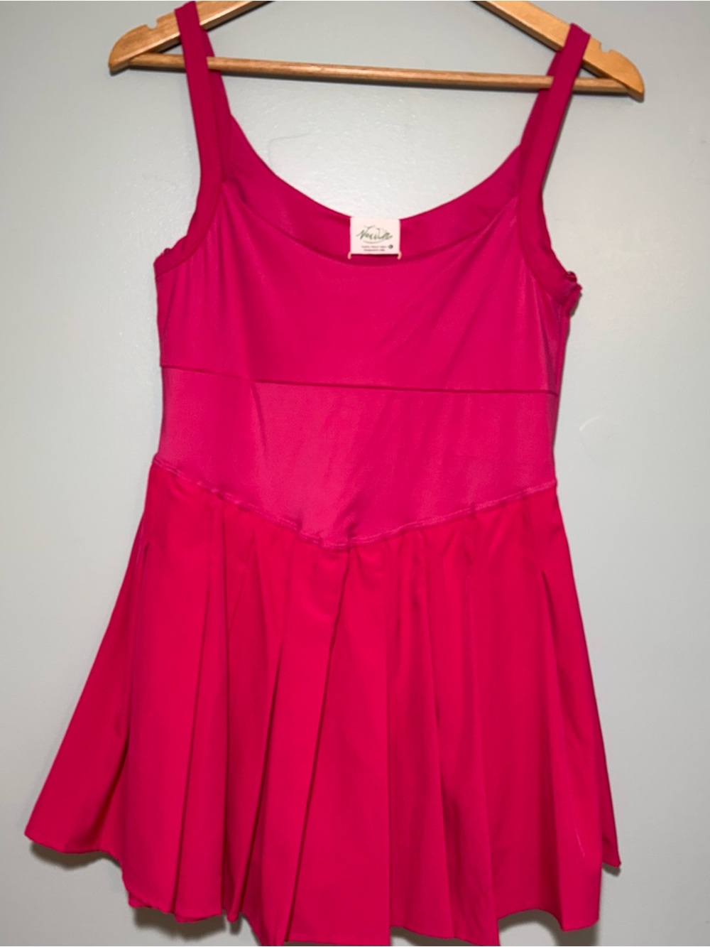 Women’s Hot Pink Sleeveless Athletic Dress